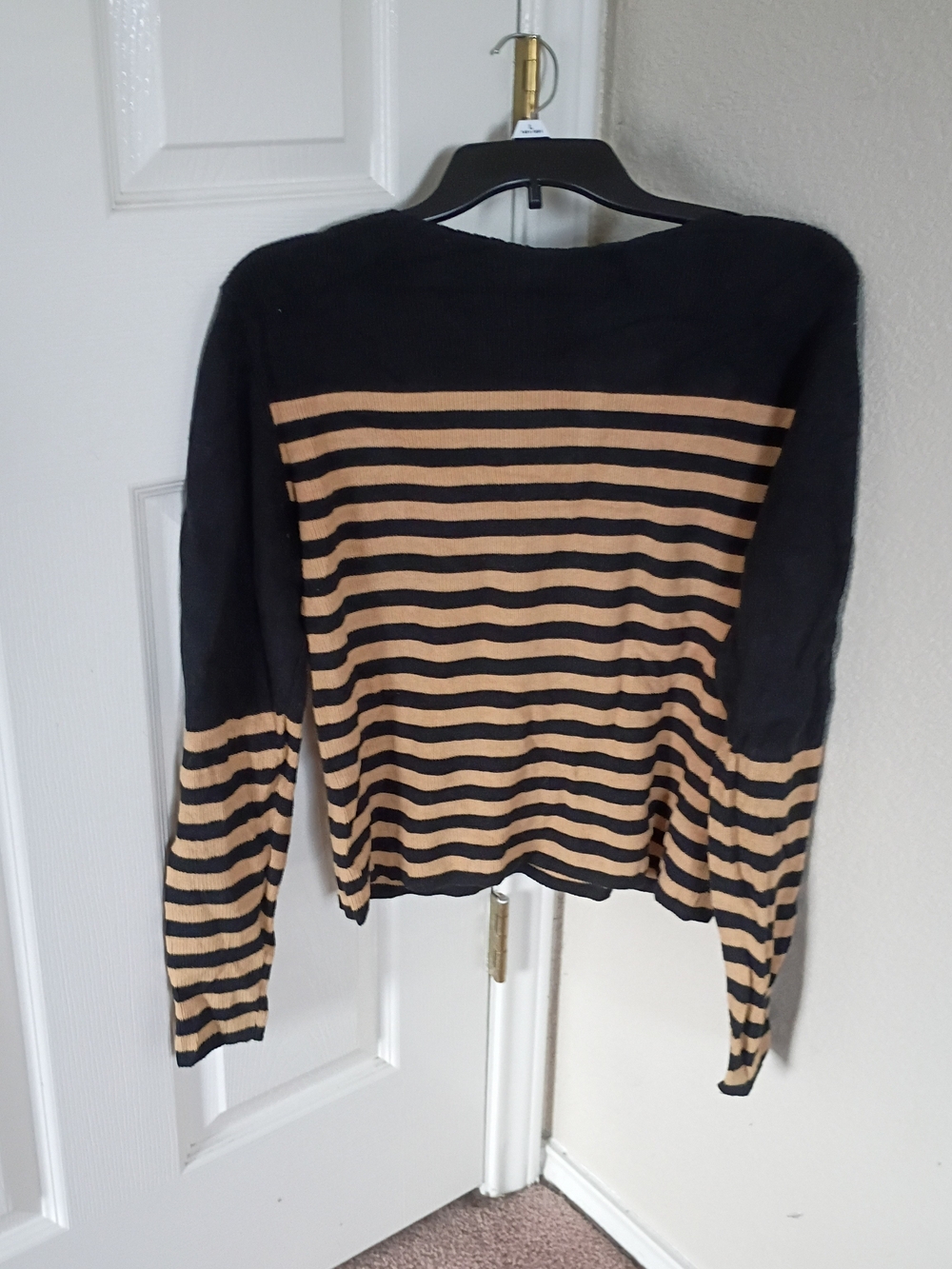Who What Wear Striped Knit Sweater
